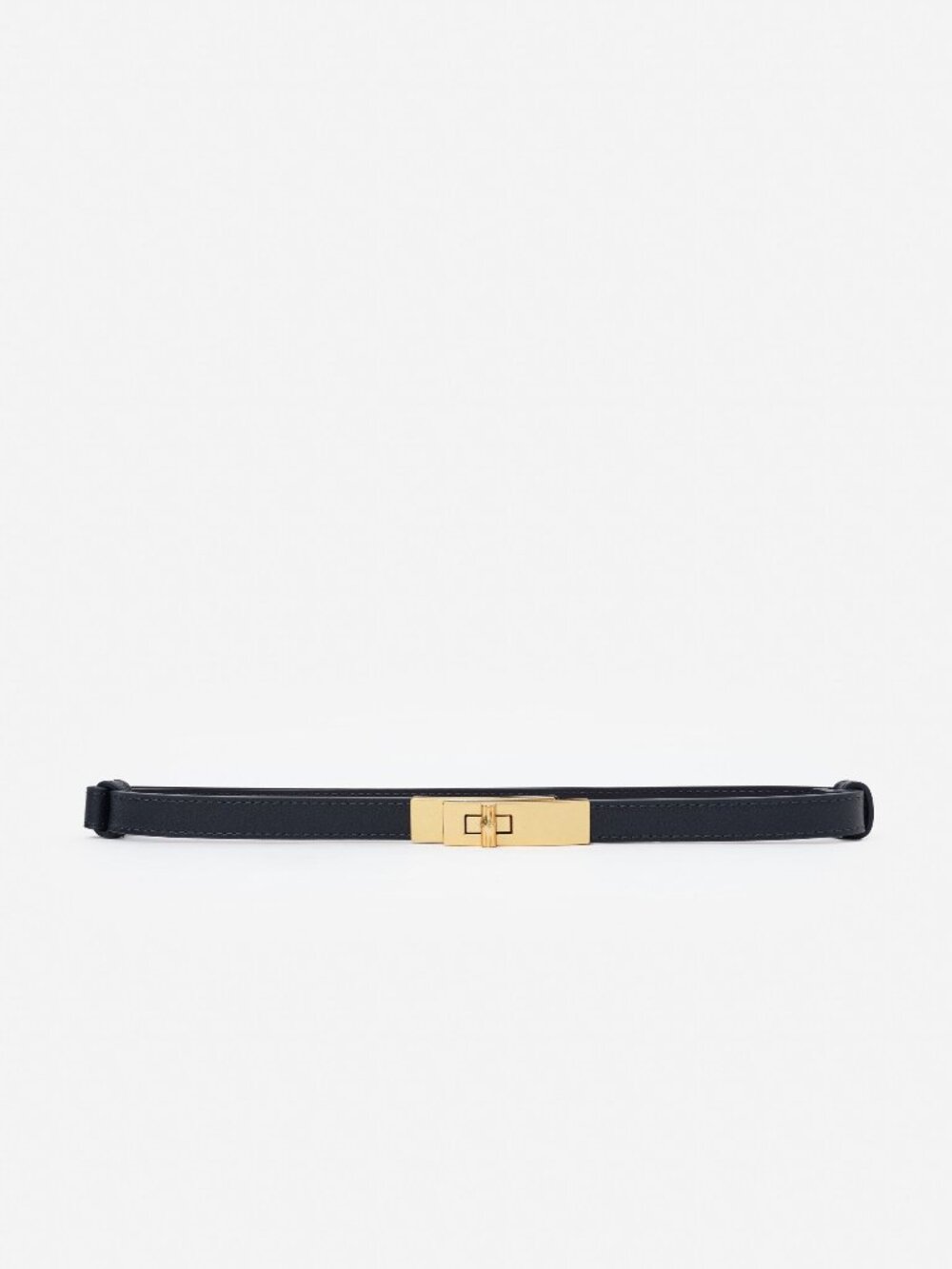 J McLaughlin Liv Leather Belt - Navy NEW